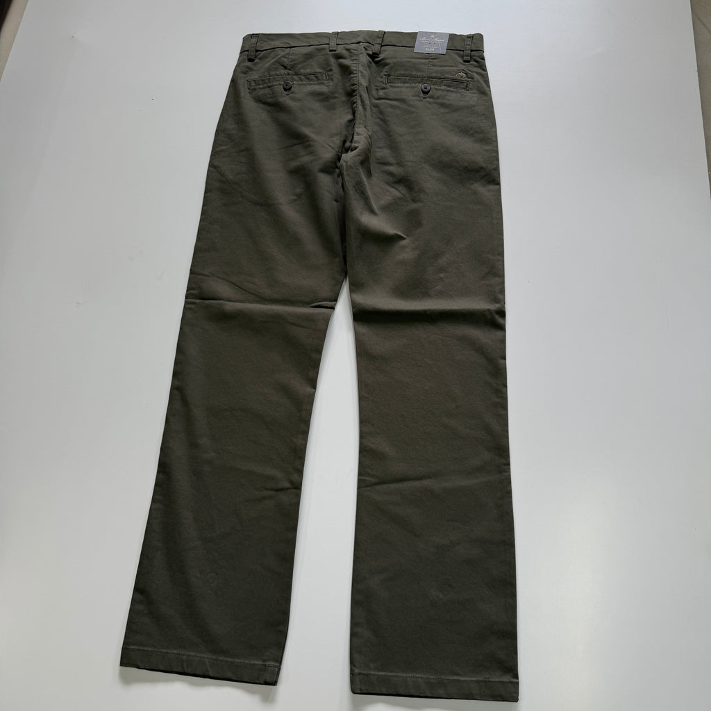 Brooks Brothers Olive Green Straight Fit Chinos