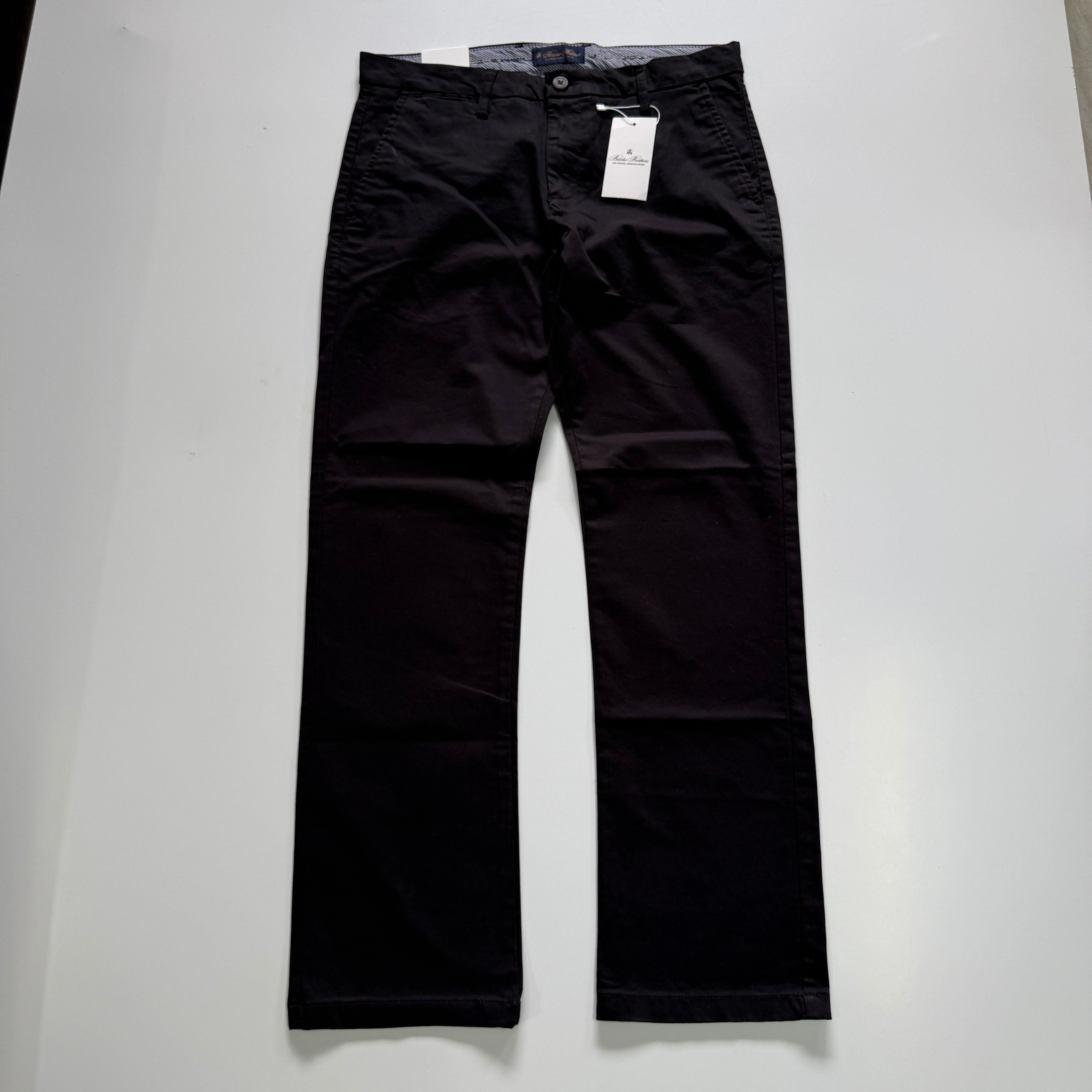 Brooks Brothers Black Straight Fit Chinos