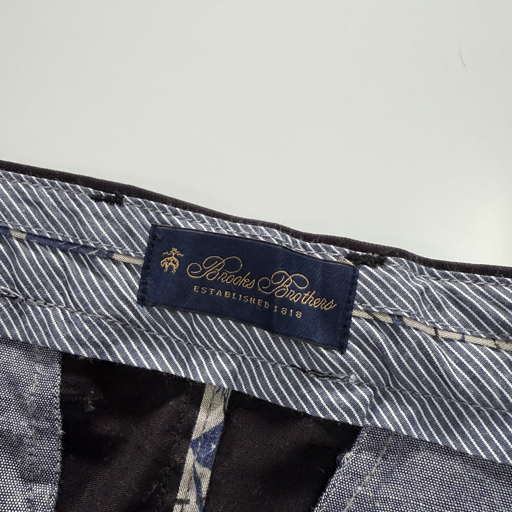 Brooks Brothers Black Straight Fit Chinos