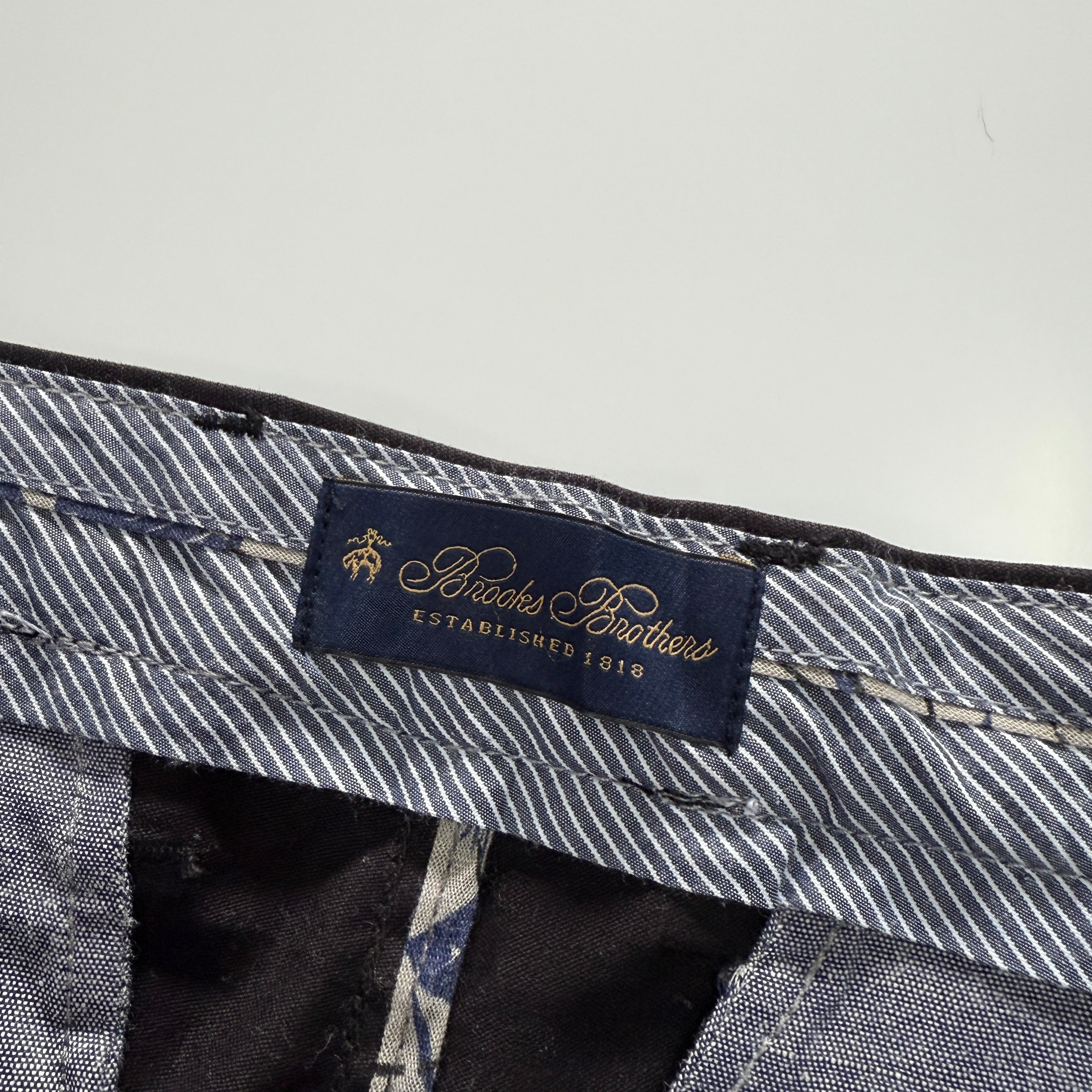 Brooks Brothers Black Straight Fit Chinos