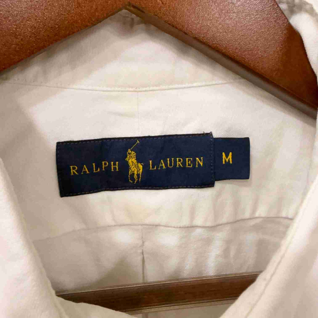 Ralph Lauren white button down oxford shirt