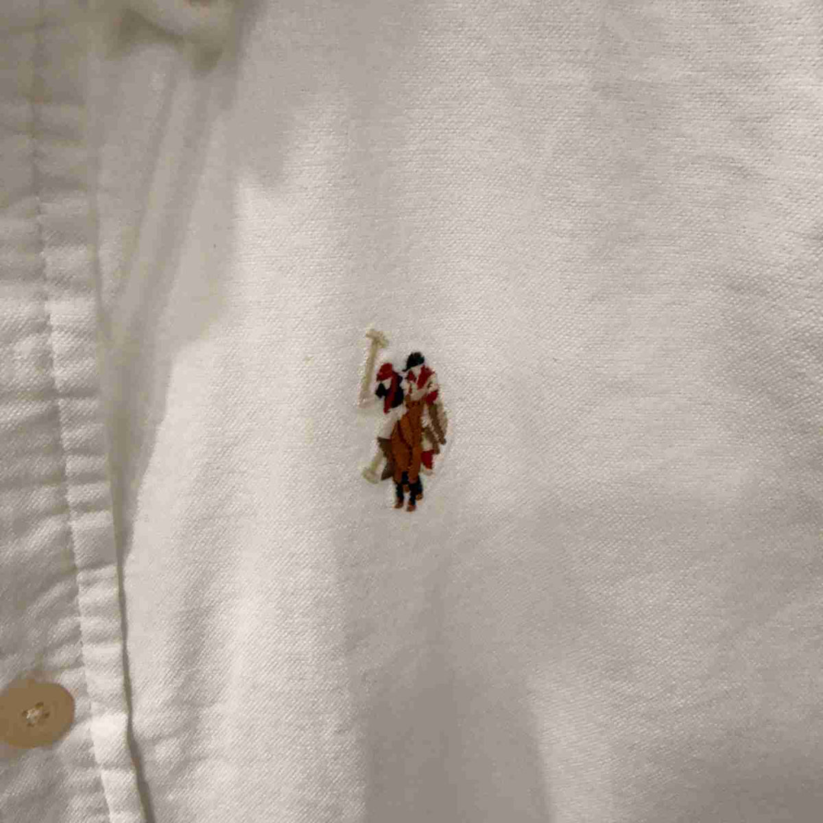 US Polo Assn white oxford shirt