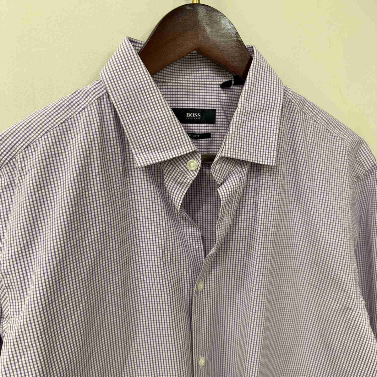 Hugo Boss checkered shirt