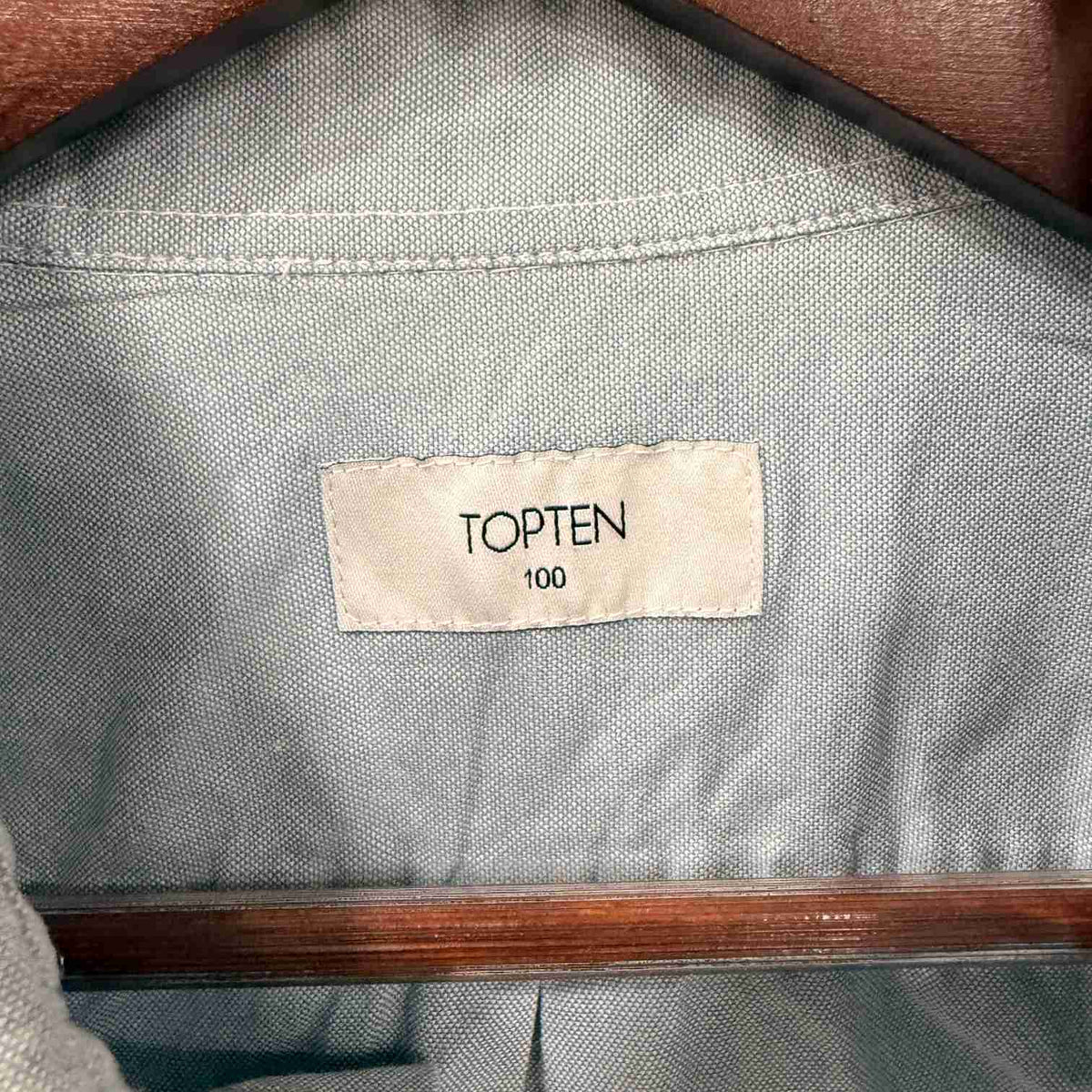 Topten light blue solid oxfrod shirt