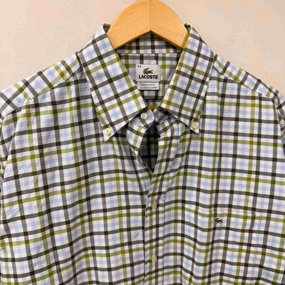 Lacoste checkered shirt