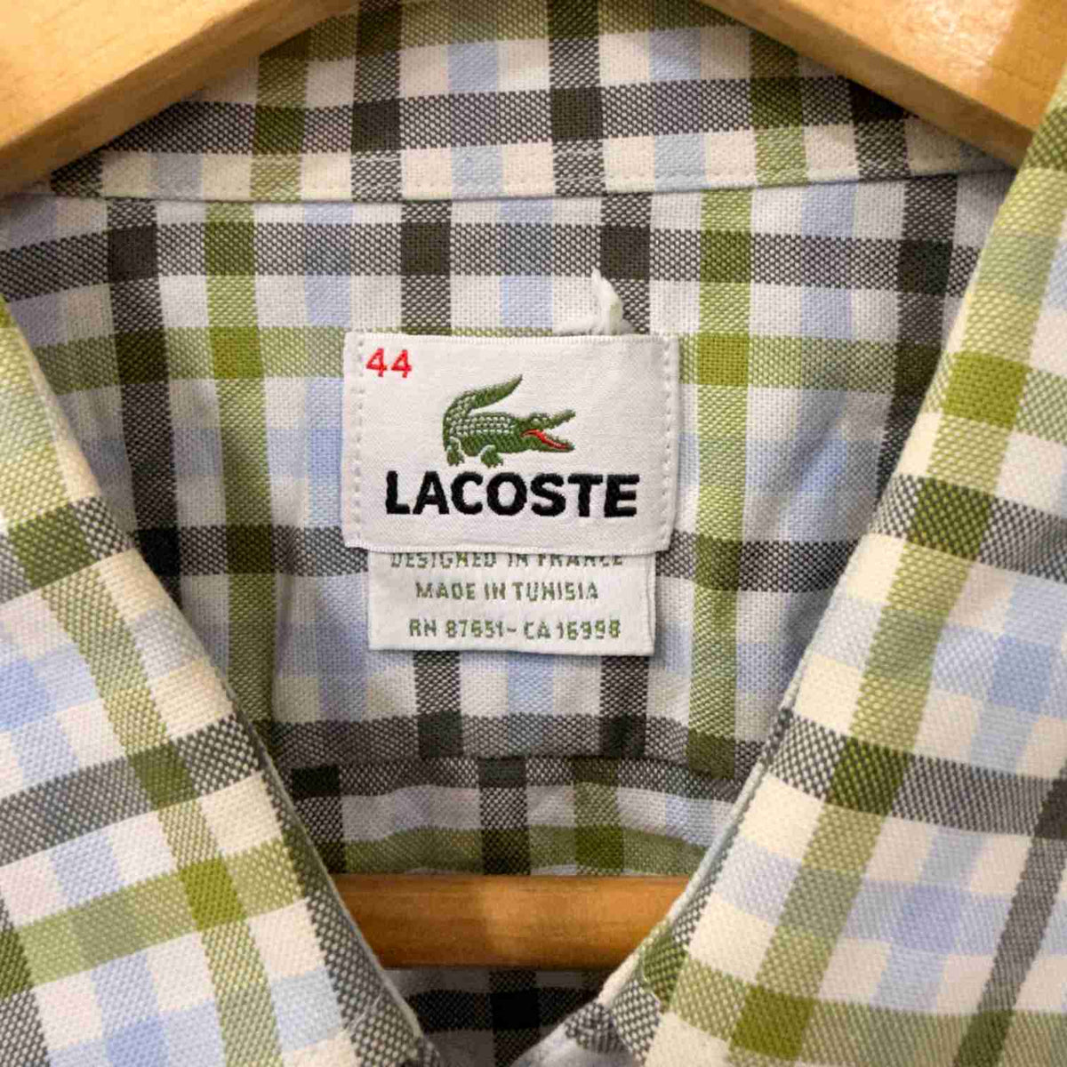 Lacoste checkered shirt