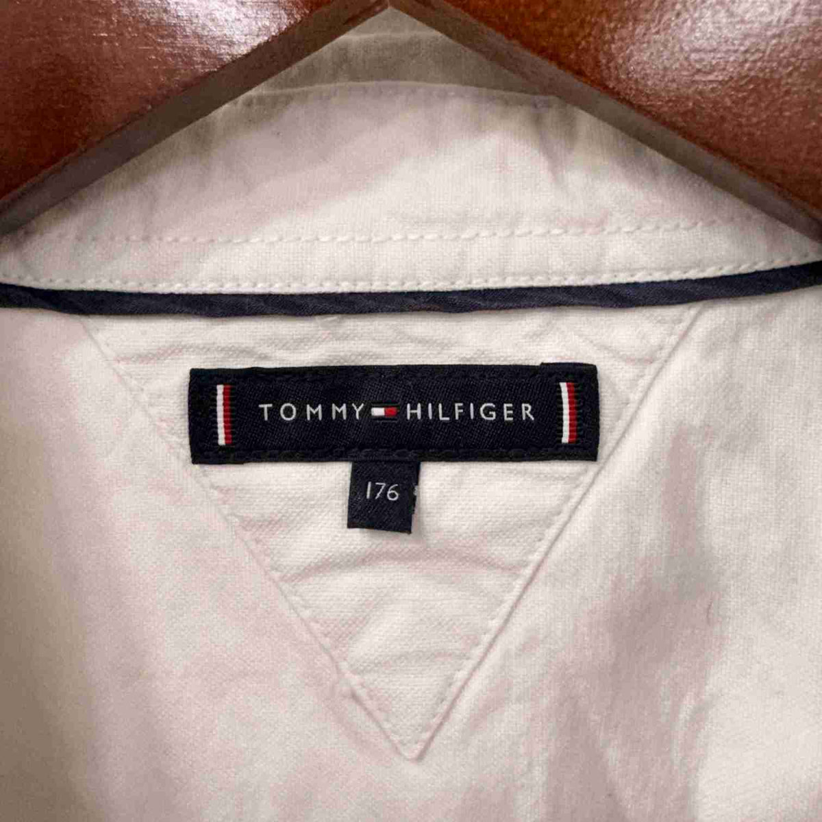 Tommy Hilfiger white solid shirt