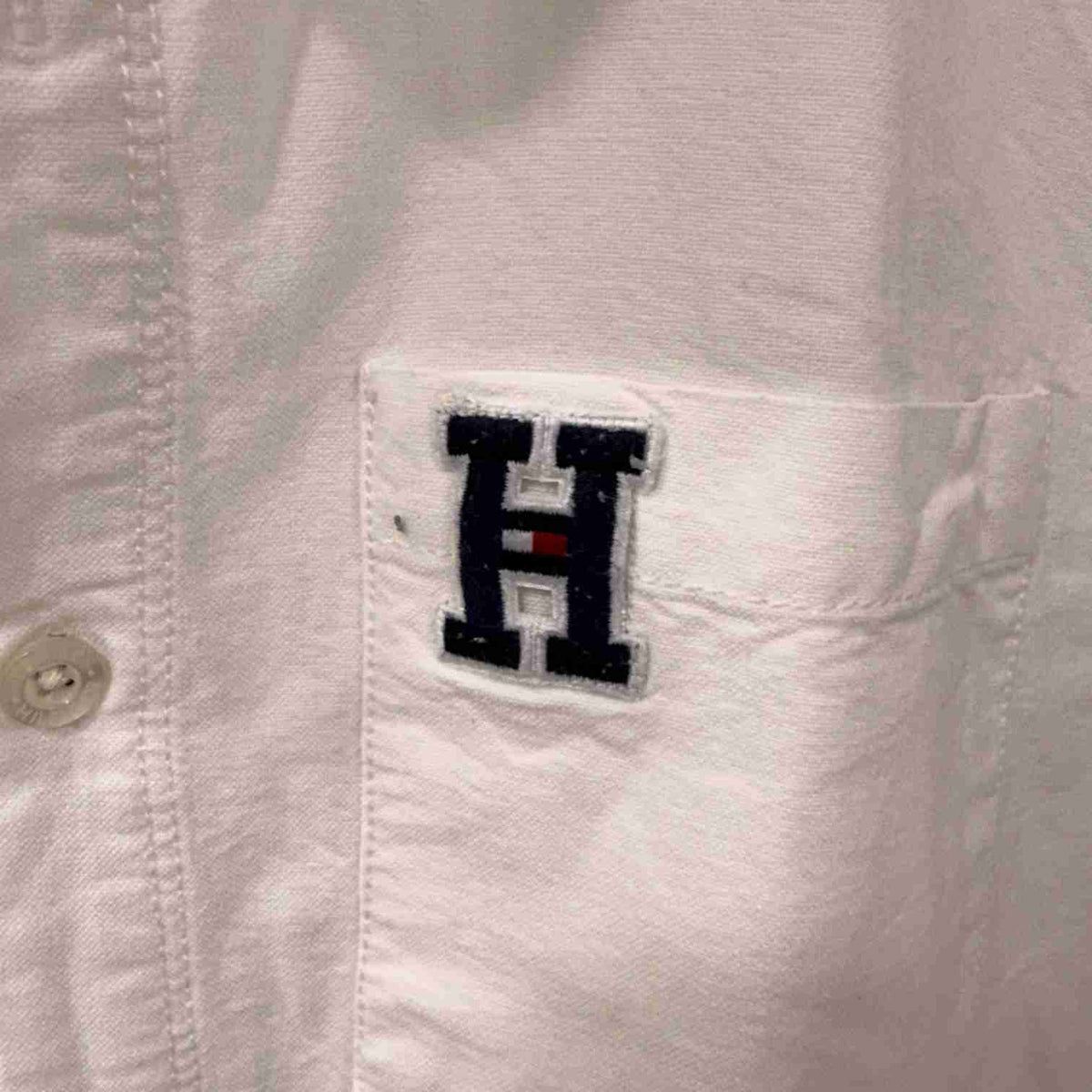 Tommy Hilfiger white solid shirt