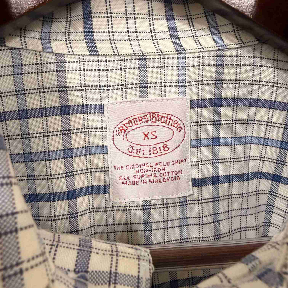Brooks Brothers checkered shirt