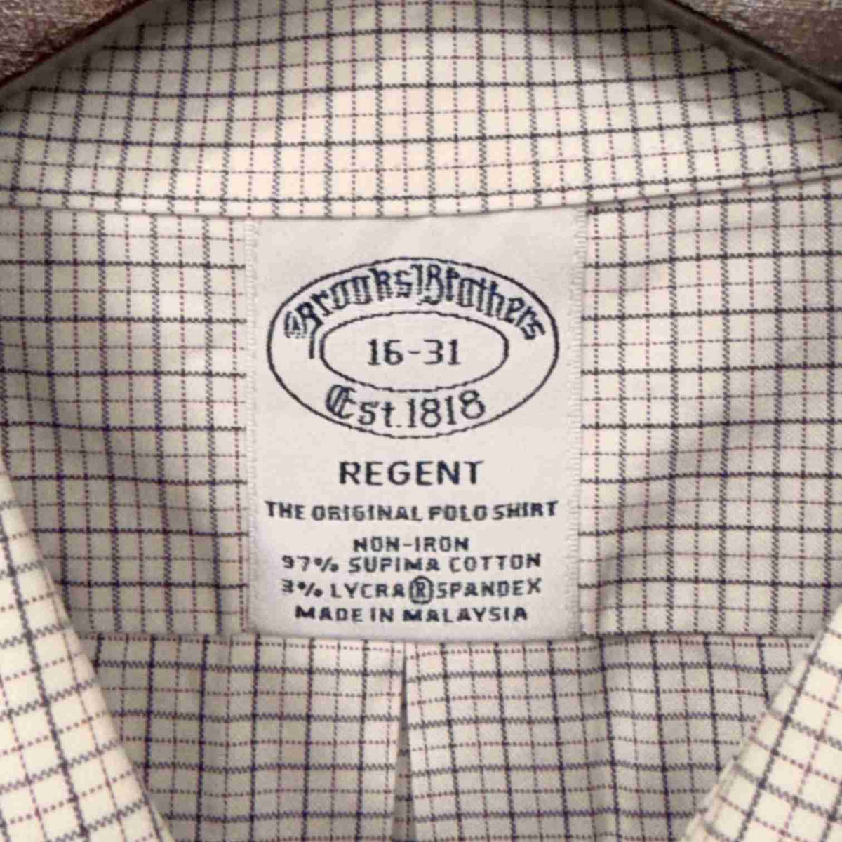 Brooks Brothers checkered shirt