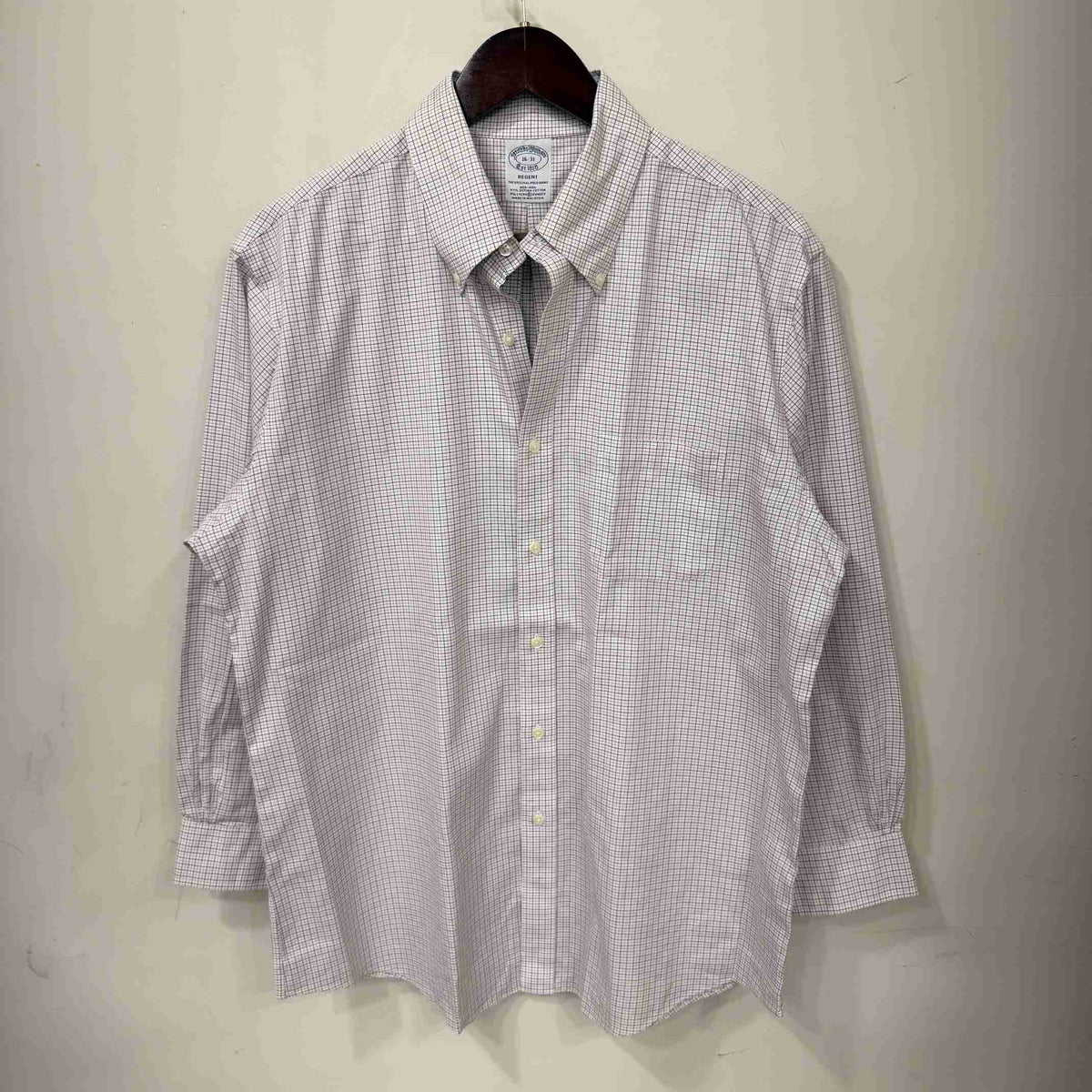 Brooks Brothers checkered shirt