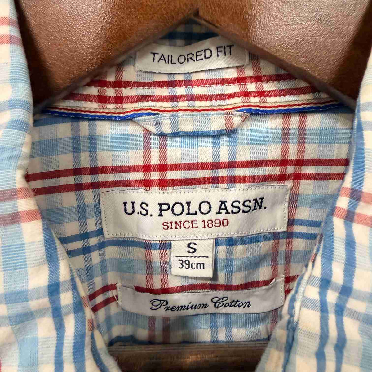 US Polo Assn. checkered shirt