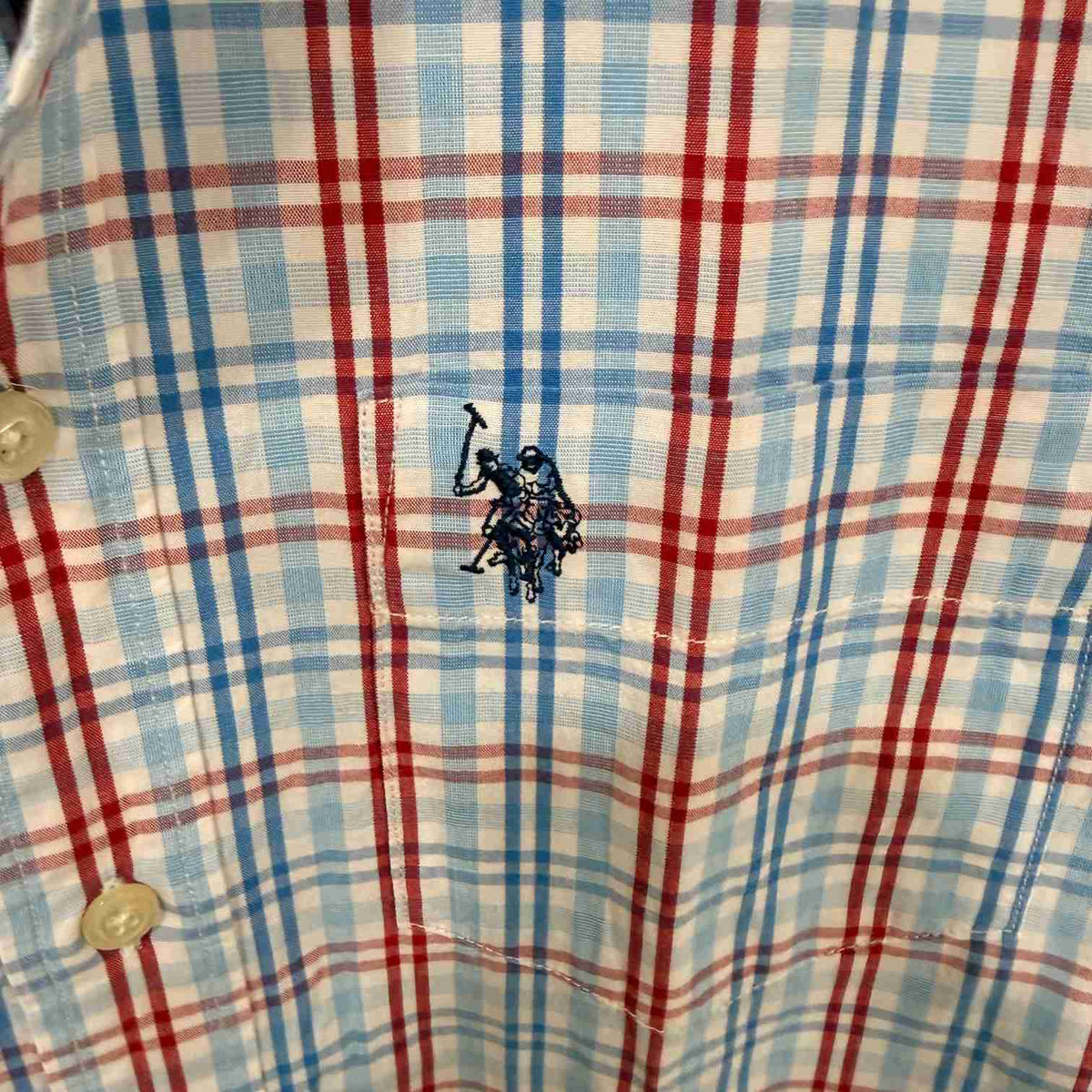US Polo Assn. checkered shirt