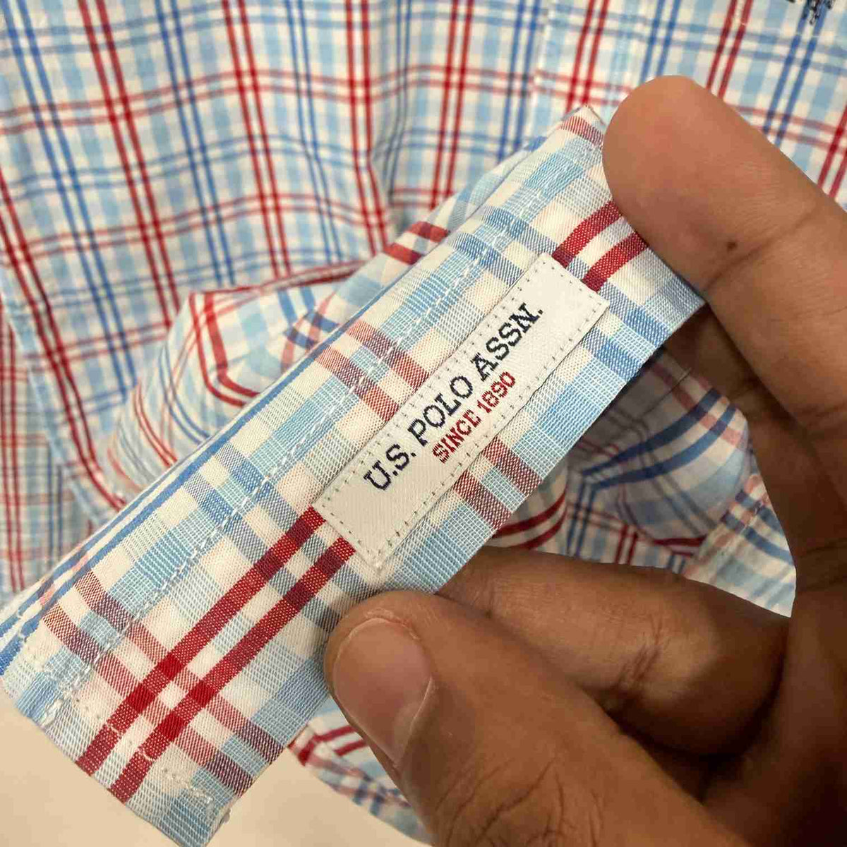 US Polo Assn. checkered shirt