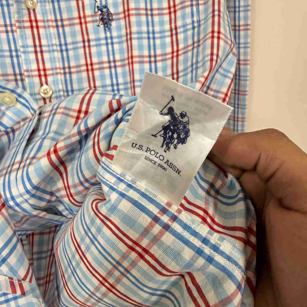 US Polo Assn. checkered shirt