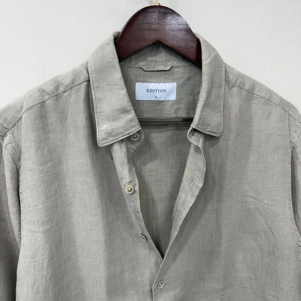 Edition light greige linen shirt