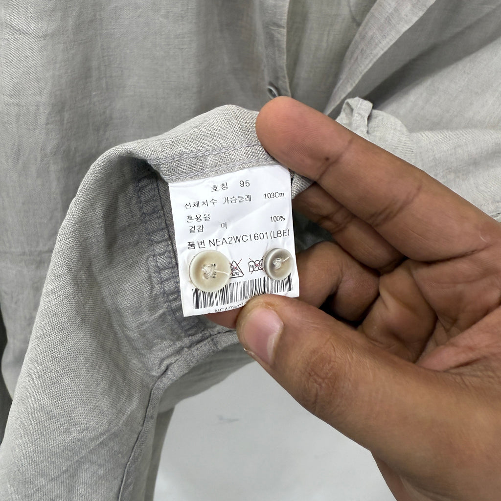 Edition light greige linen shirt