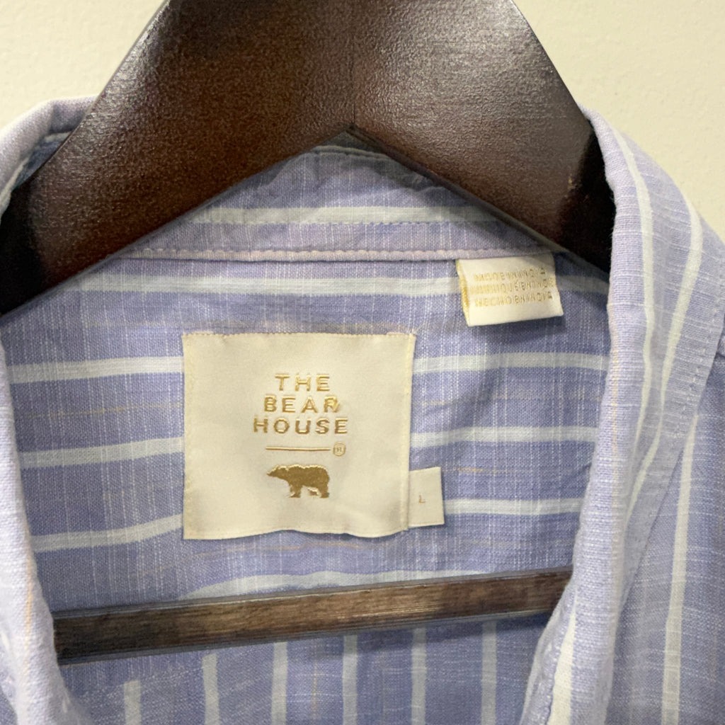 Bear House linen stripes shirt