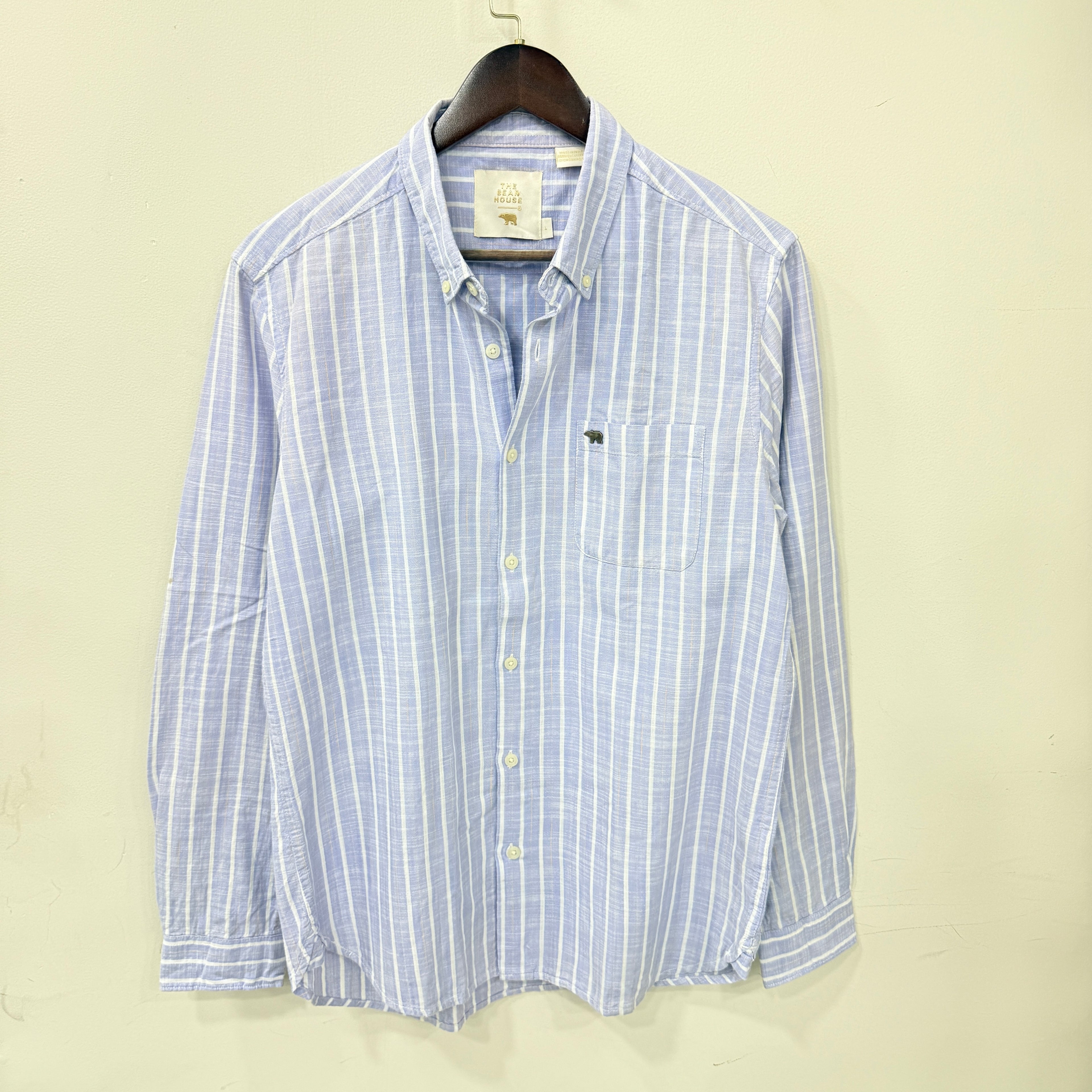 Bear House linen stripes shirt