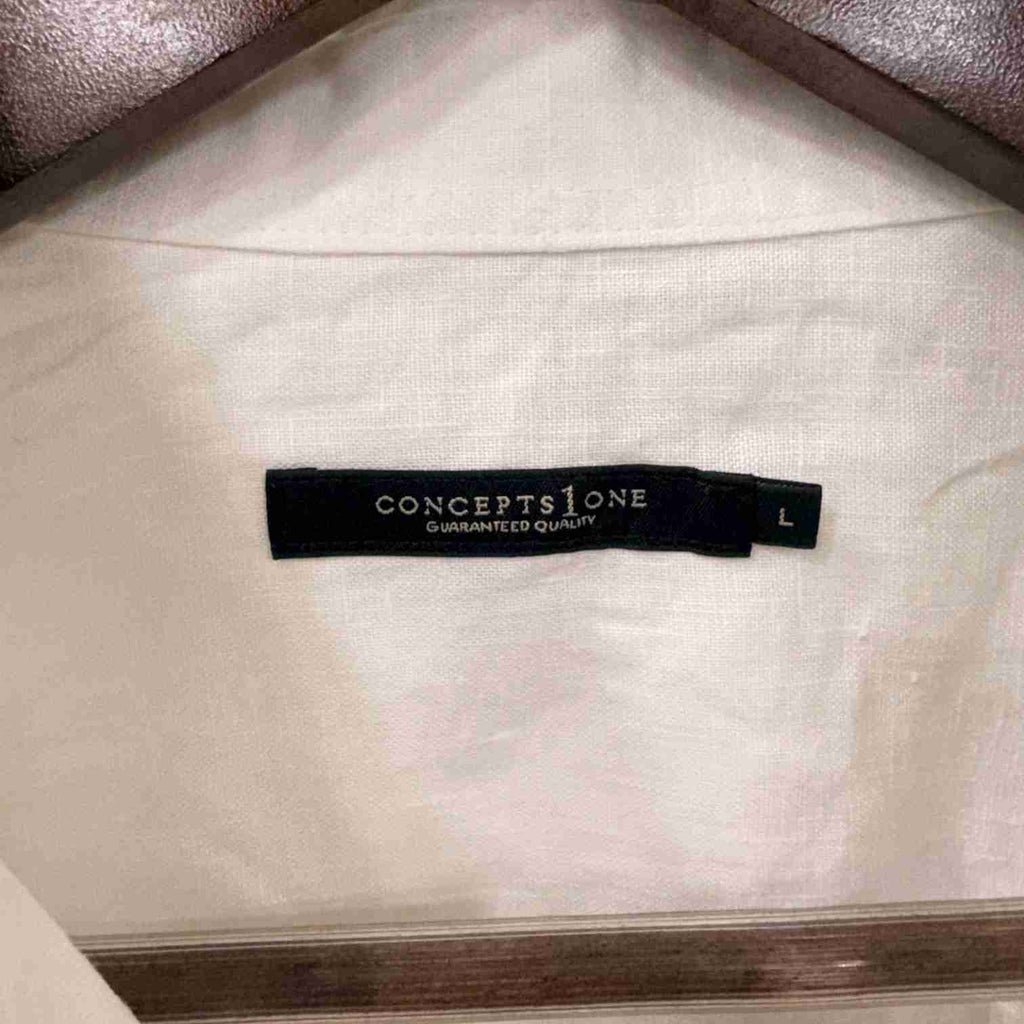 White 100% linen shirt