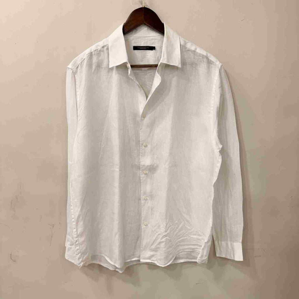 White 100% linen shirt