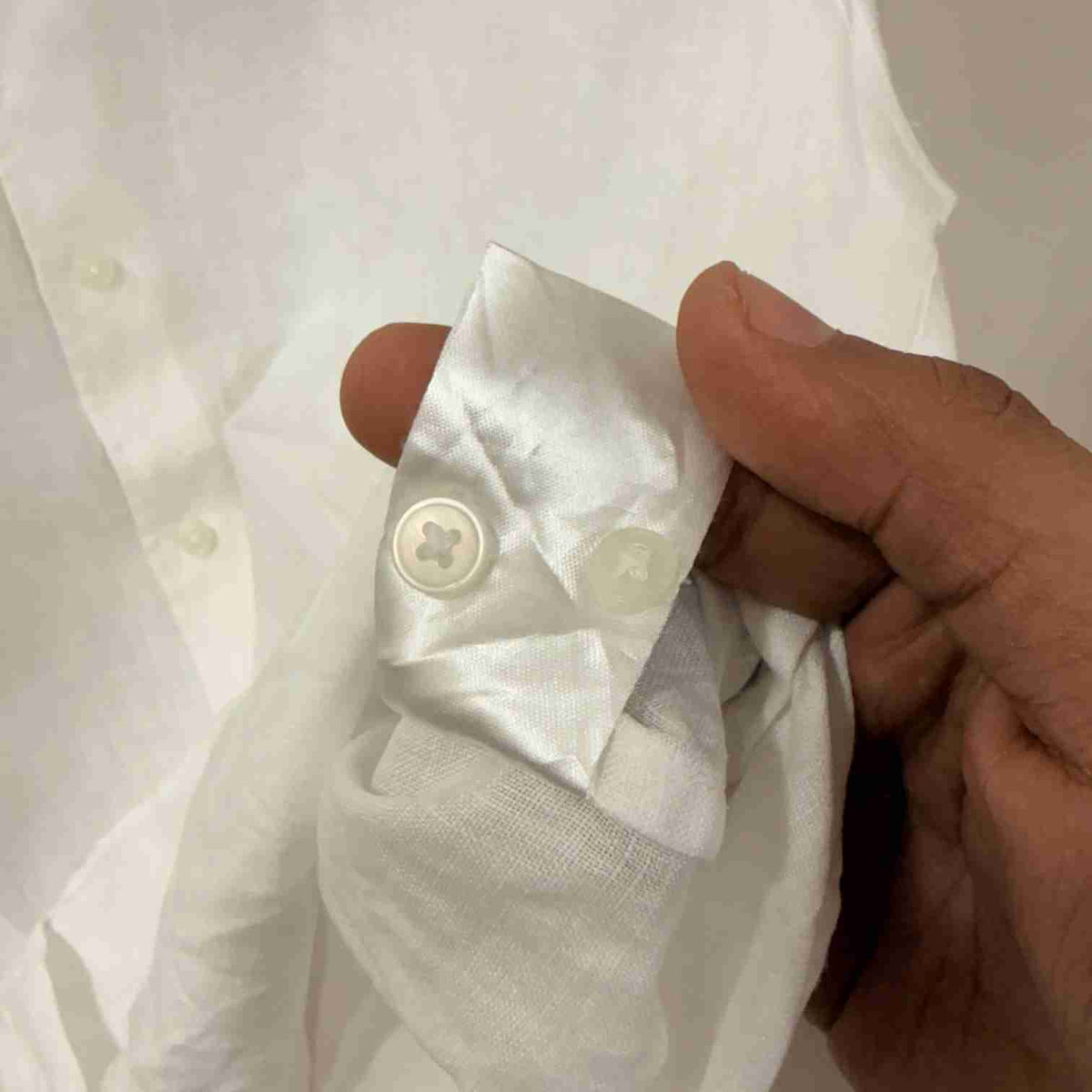 White 100% linen shirt