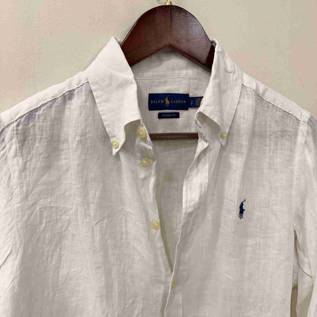 Ralph Lauren 100% linen white shirt