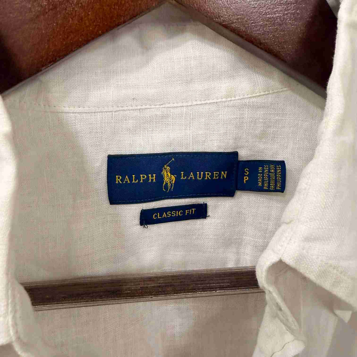 Ralph Lauren 100% linen white shirt