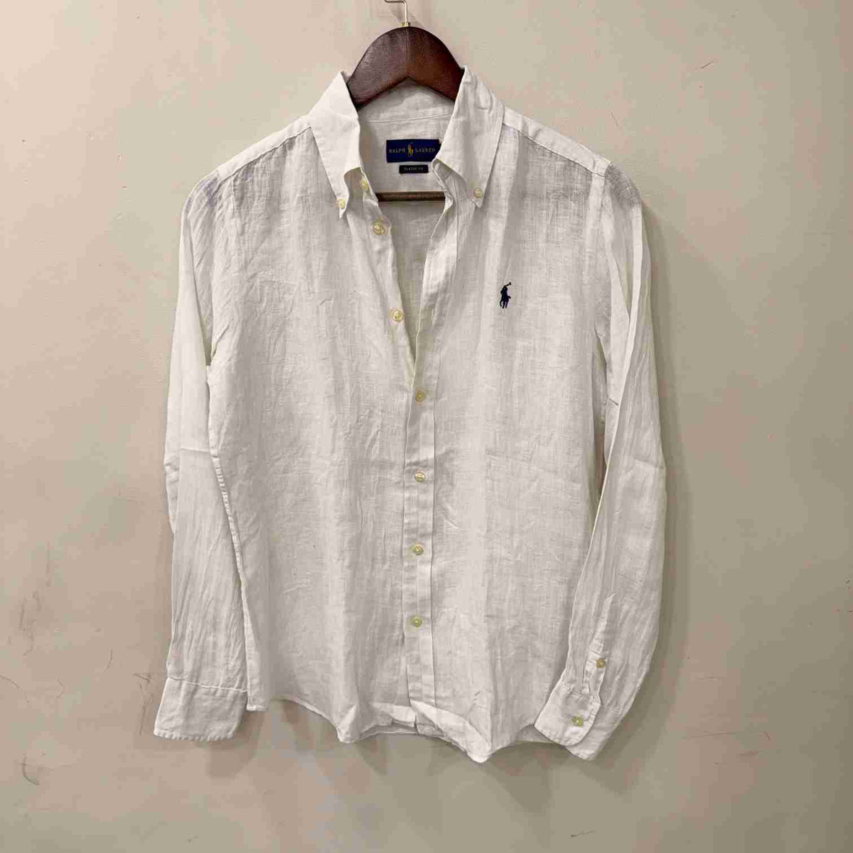 Ralph Lauren 100% linen white shirt