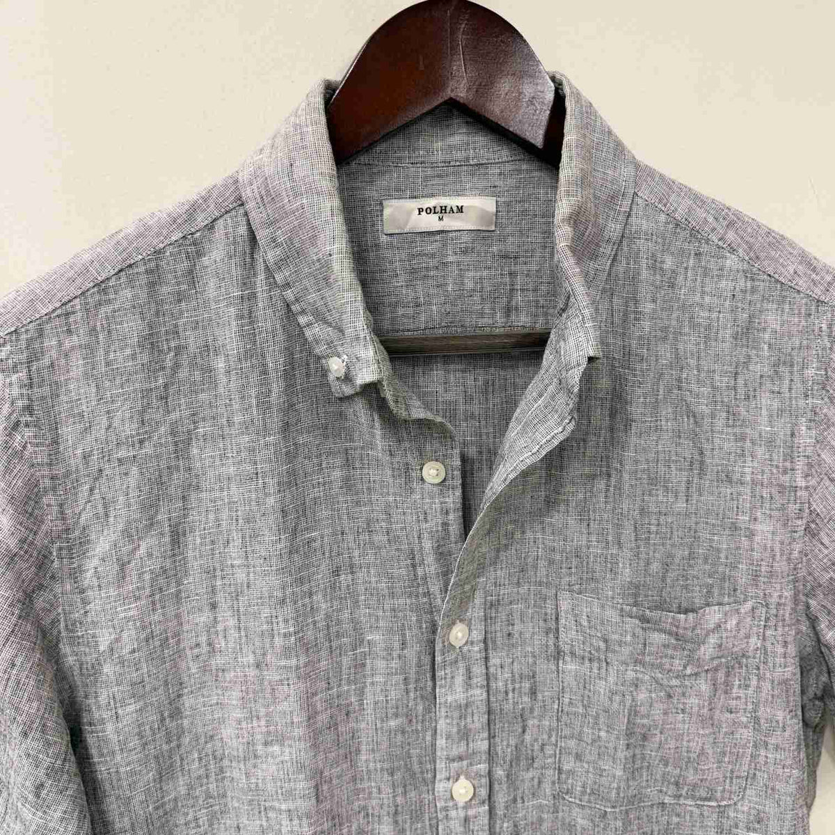 Polham linen half sleeve shirt