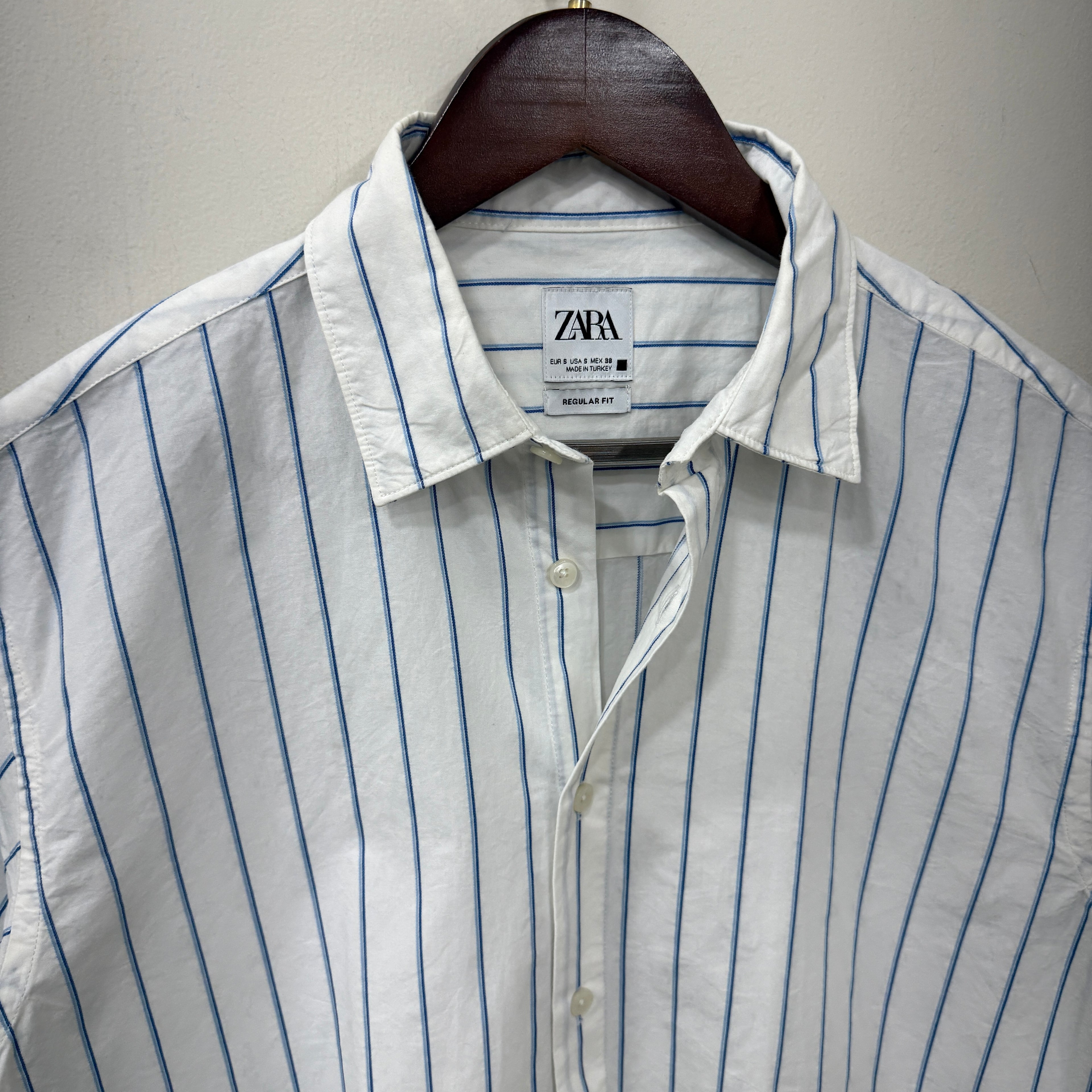 Zara stripes half sleeve shirt