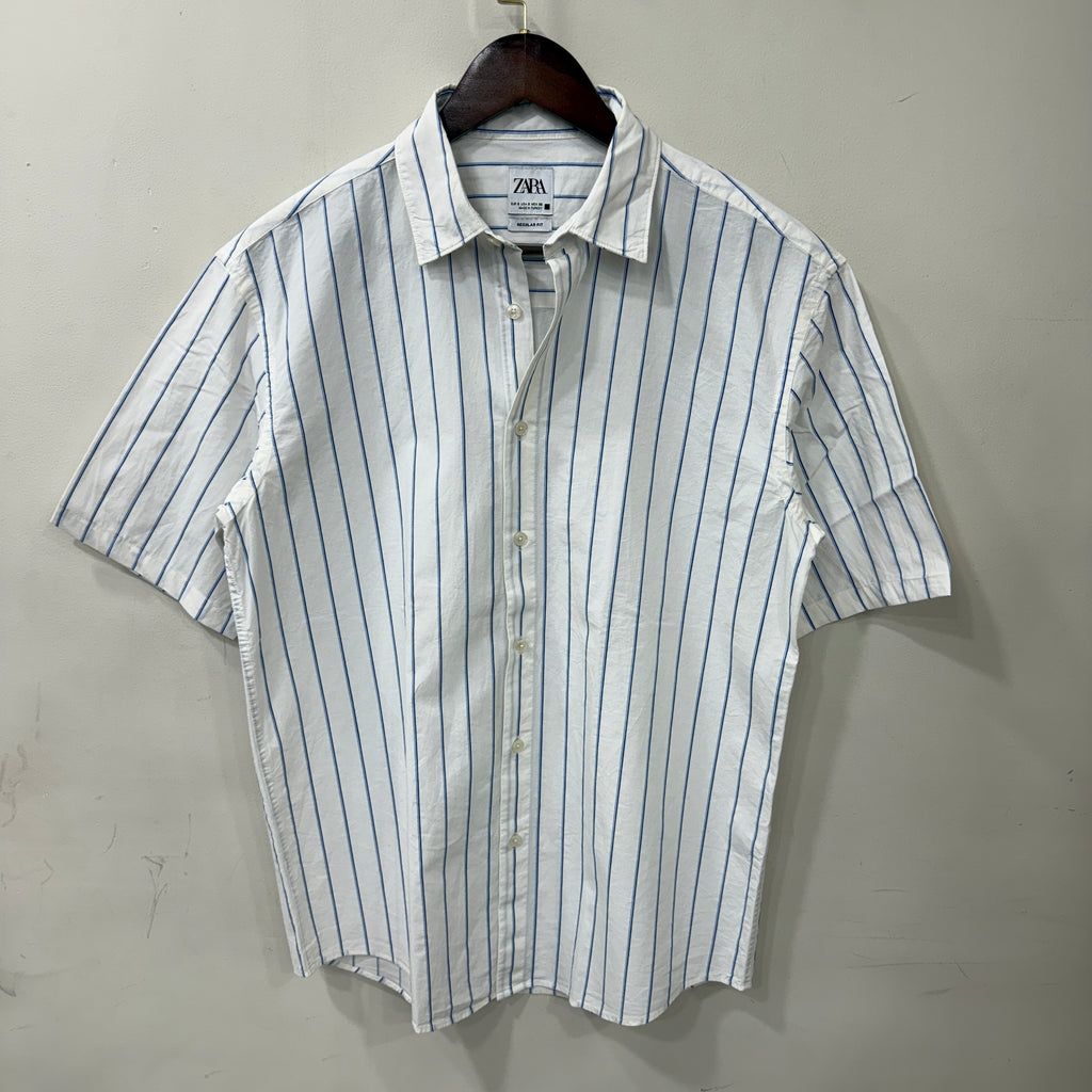 Zara stripes half sleeve shirt