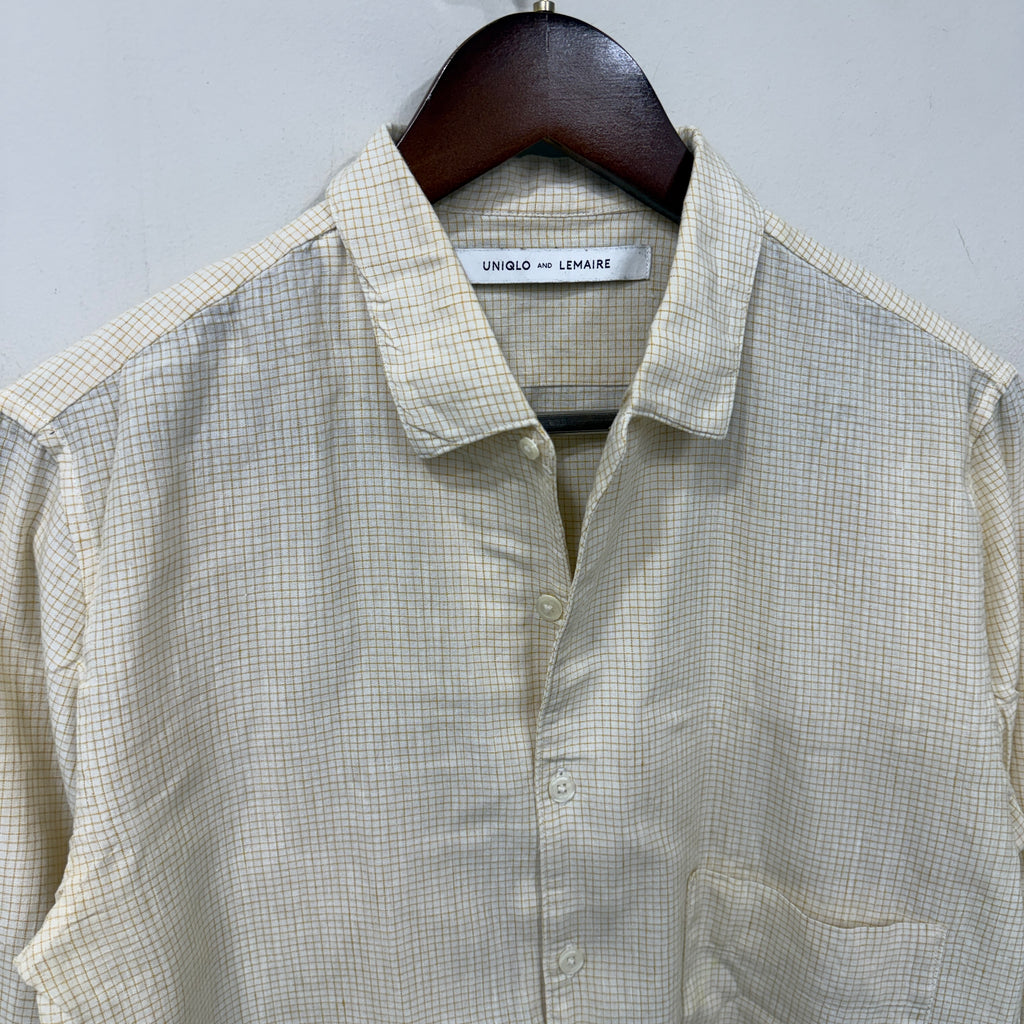 Uniqlo X Lemaire linen checkered shirt