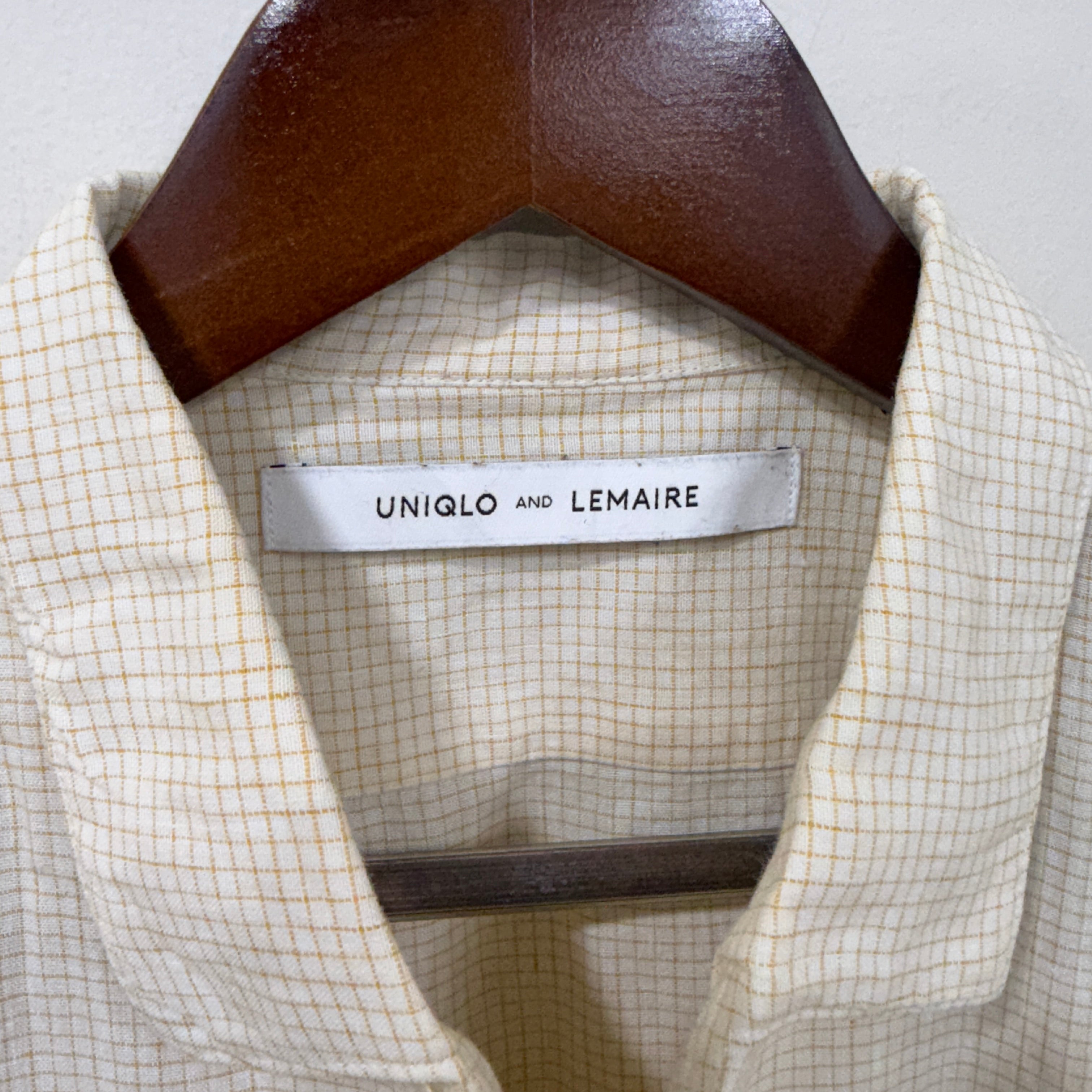 Uniqlo X Lemaire linen checkered shirt
