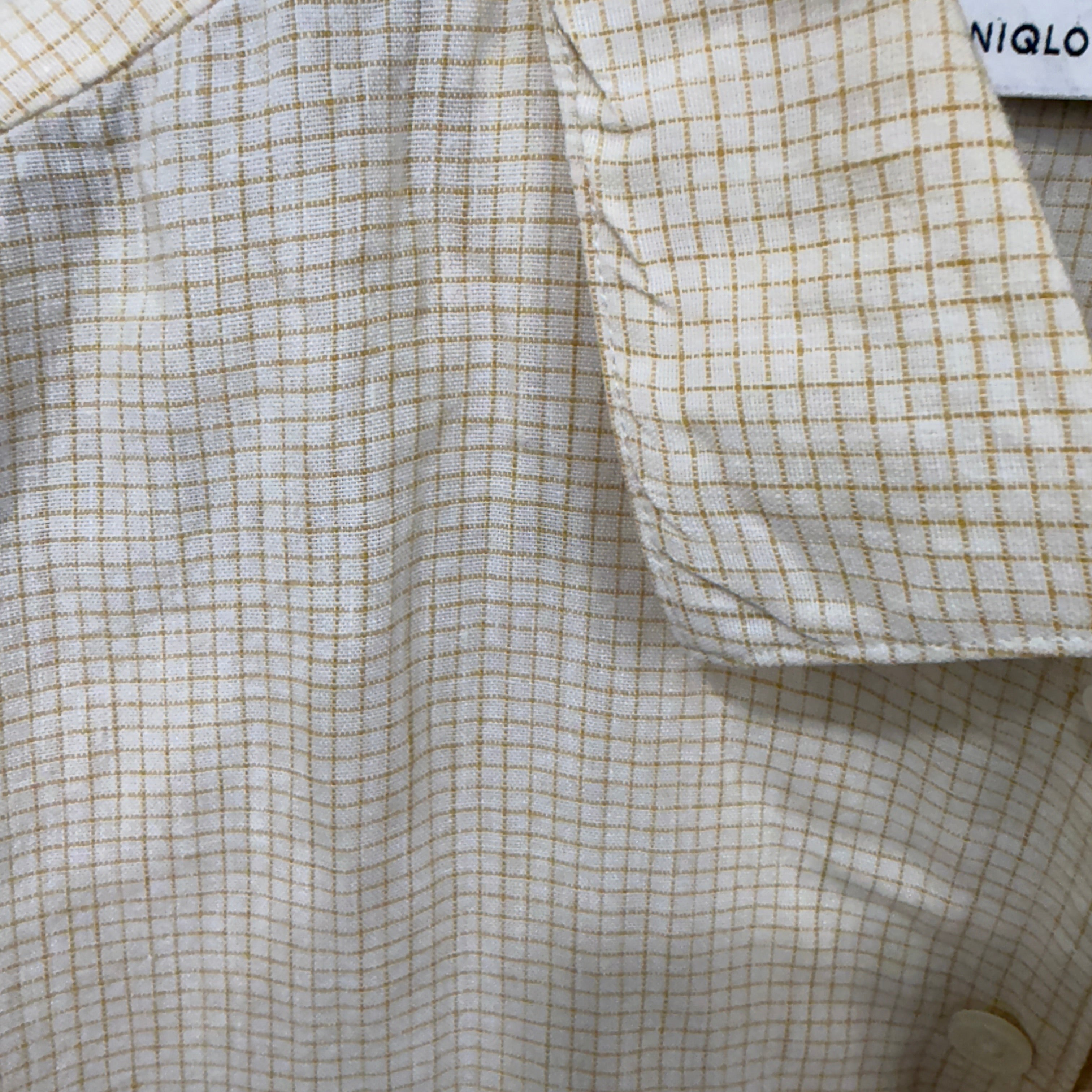 Uniqlo X Lemaire linen checkered shirt