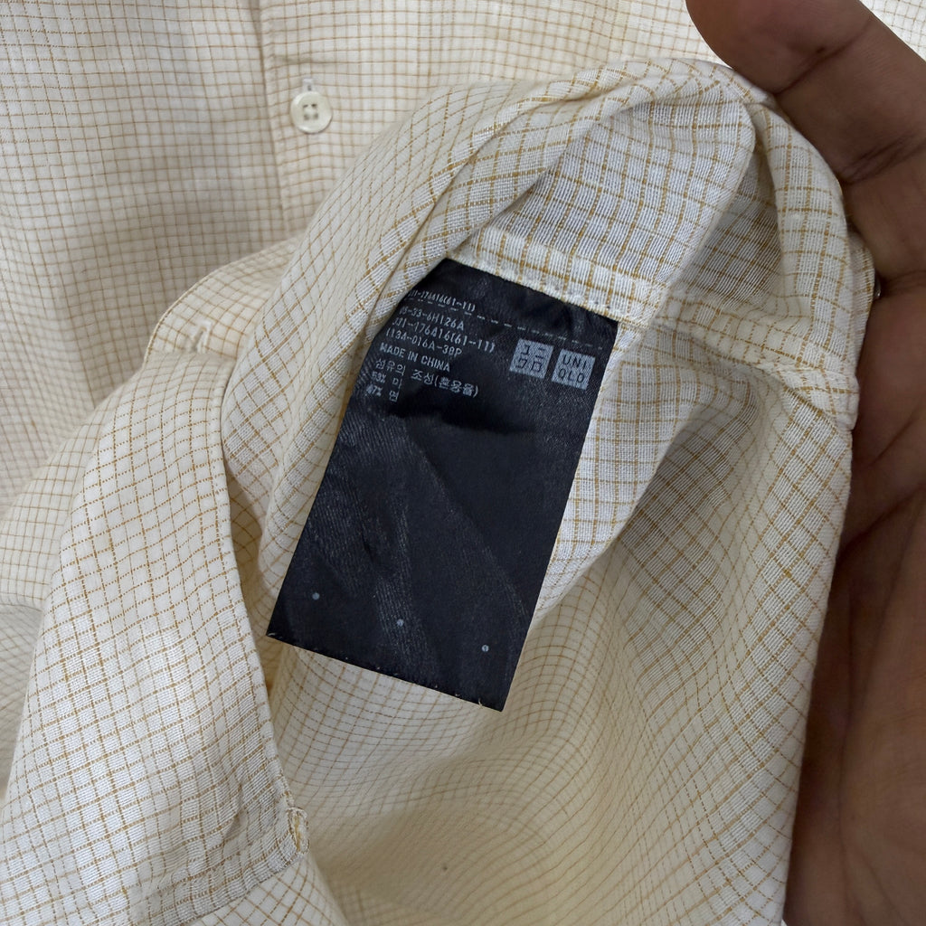 Uniqlo X Lemaire linen checkered shirt