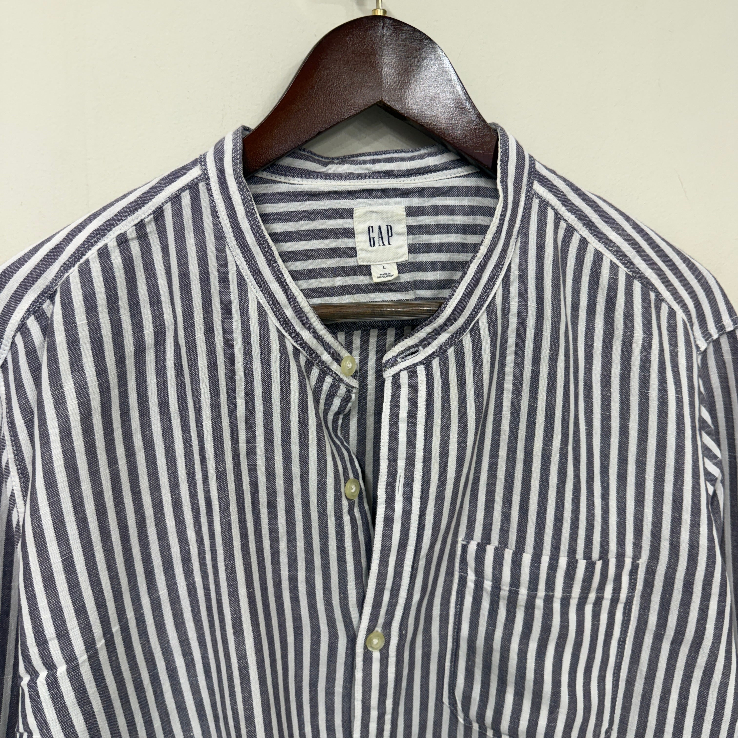 GAP linen stripes shirt