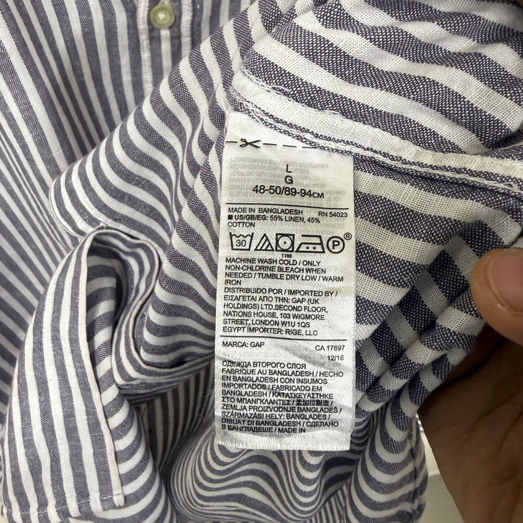 GAP linen stripes shirt