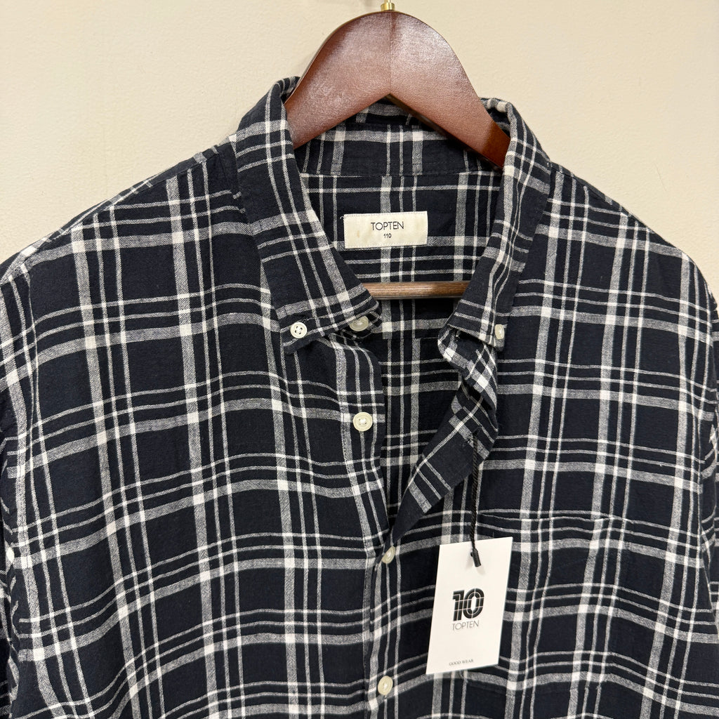 Topten checkered linen shirt