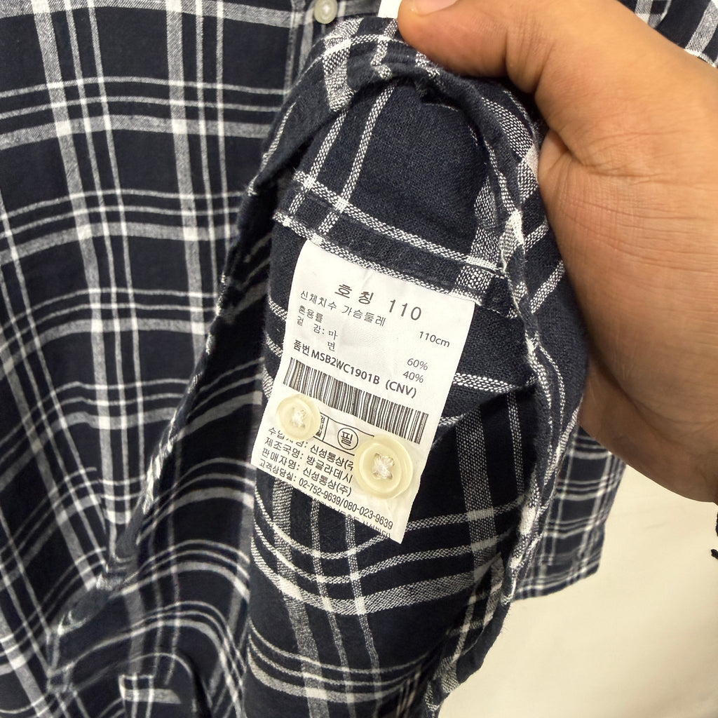 Topten checkered linen shirt