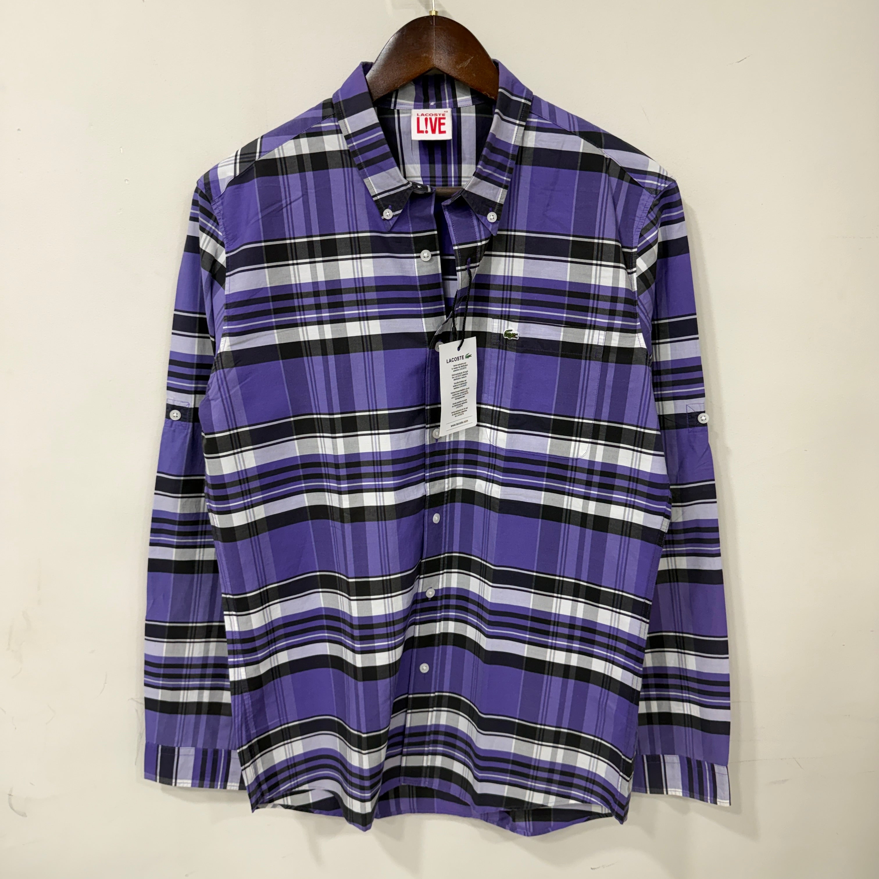 Lacoste checkered shirt