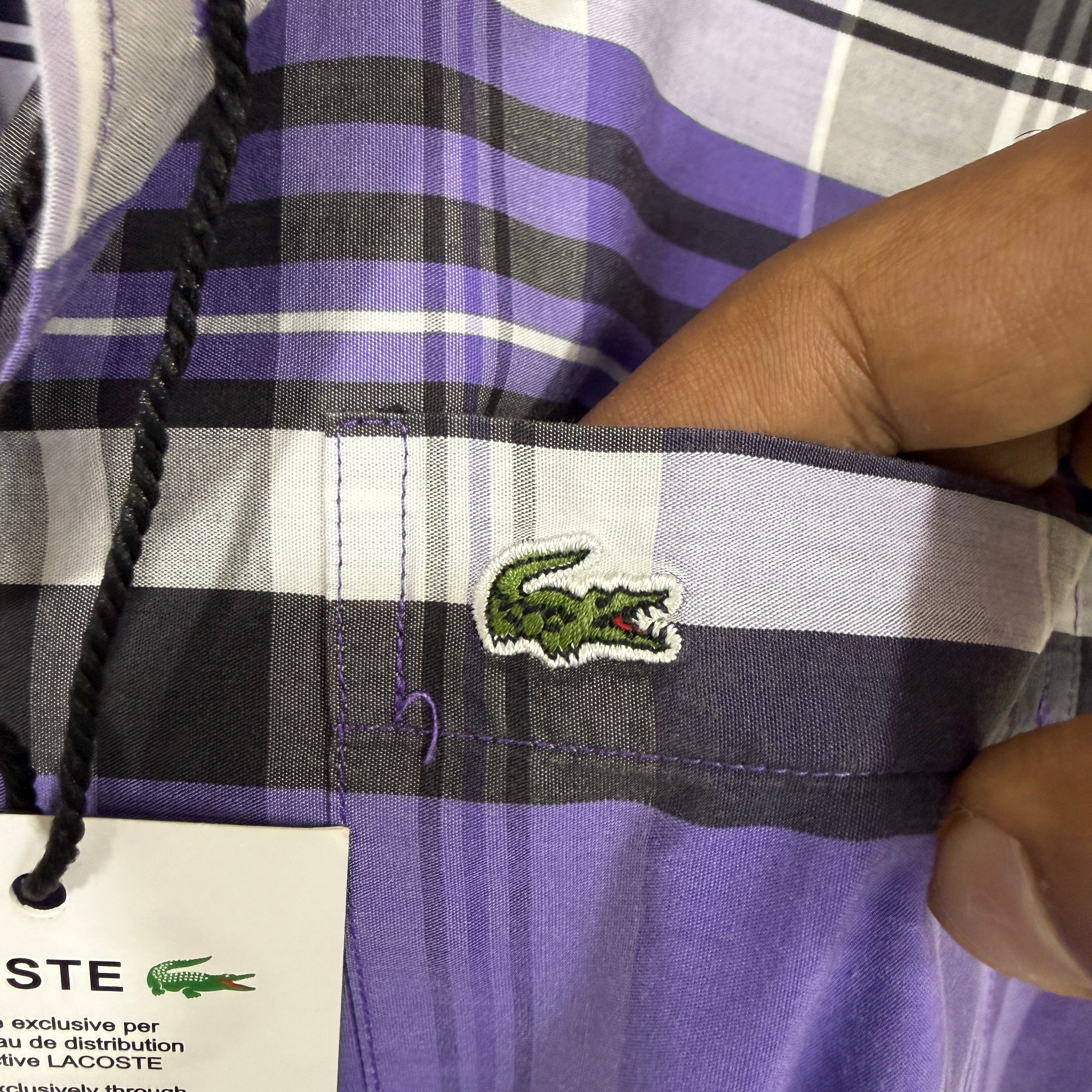 Lacoste checkered shirt
