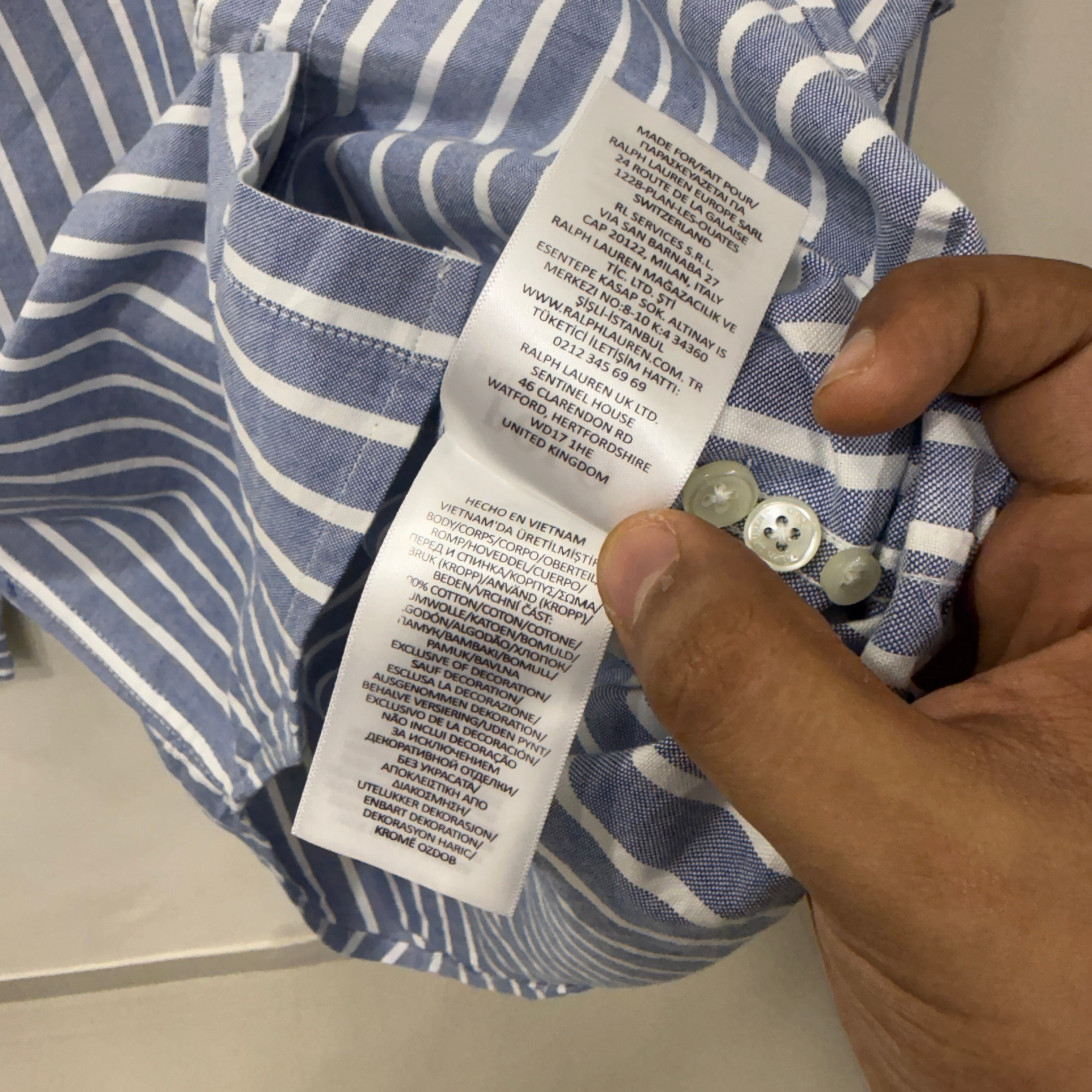 Ralph Lauren button down oxford shirt