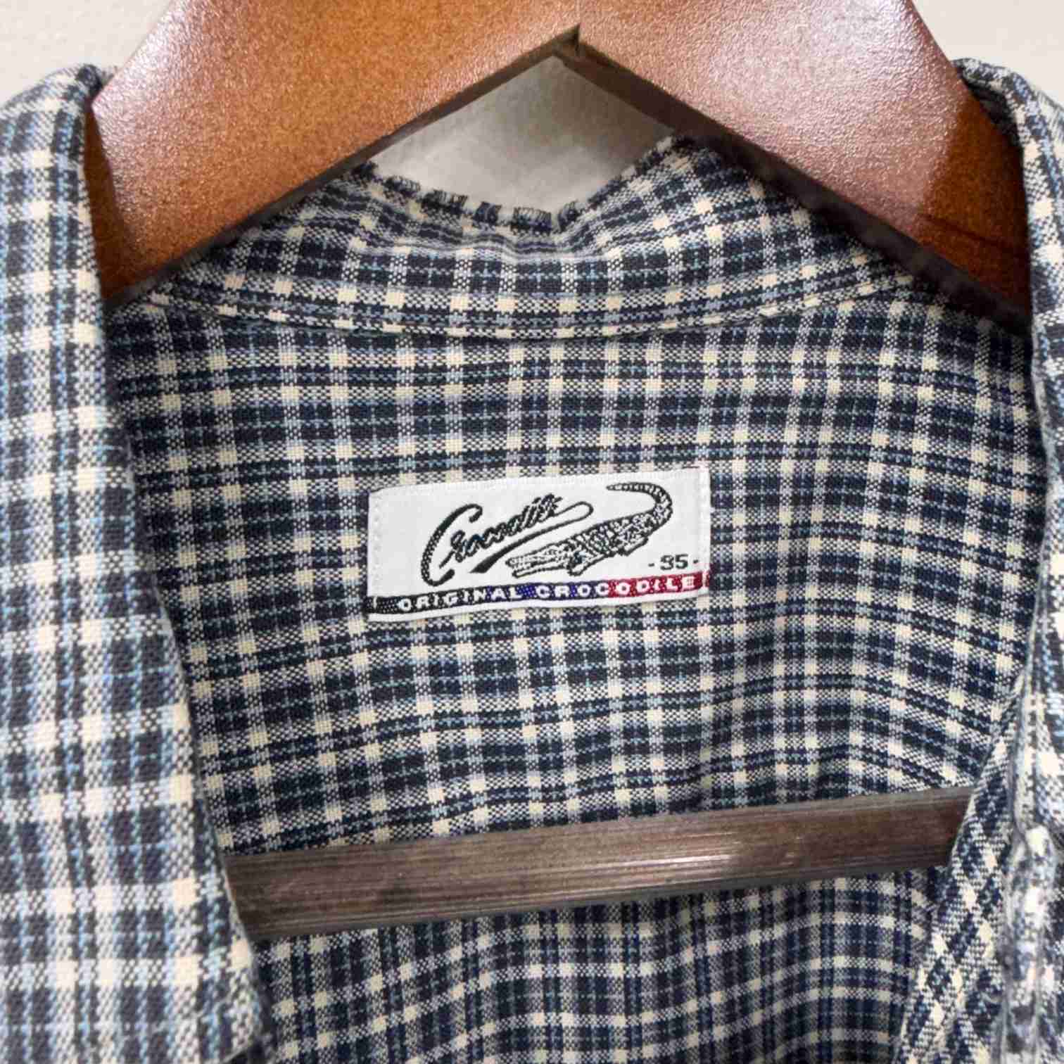 Crocodile checkered shirt