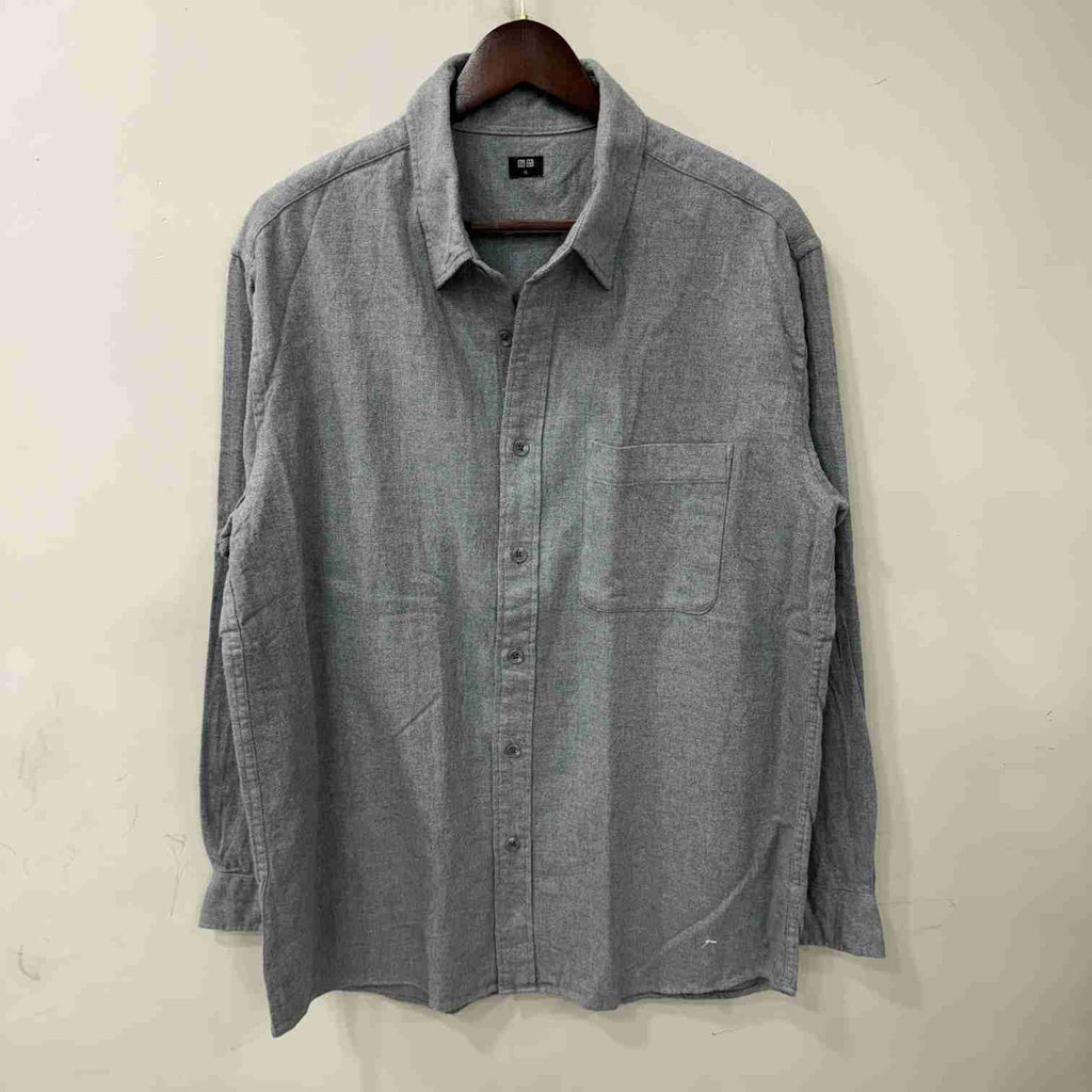 Uniqlo Grey solid shirt