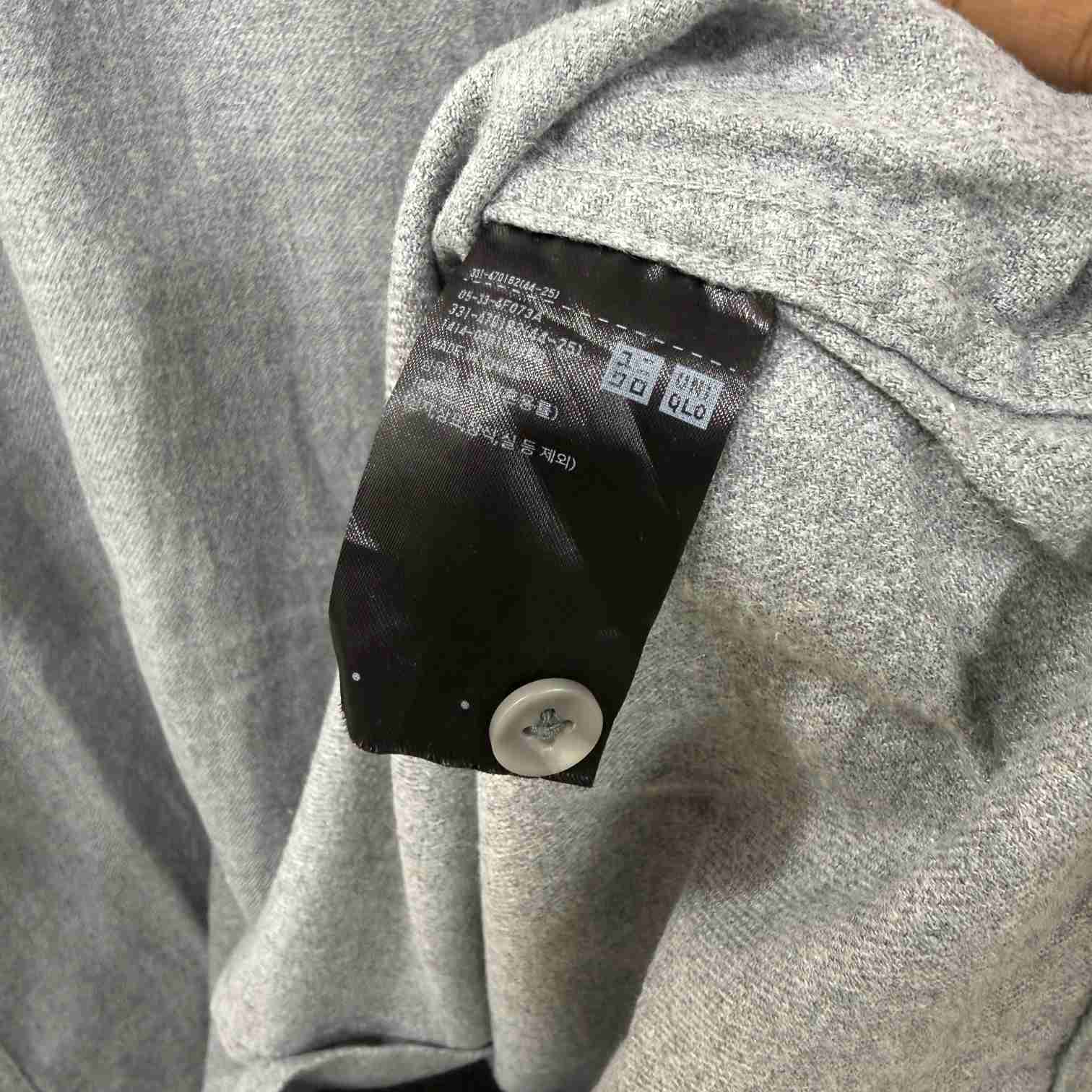 Uniqlo Grey solid shirt